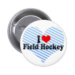 I Liebe-Feld-Hockey Anstecknadelbuttons