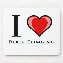 I Liebe-Felsen-Klettern Mousepad