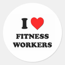 I Liebe-Fitness-Arbeitskräfte Sticker