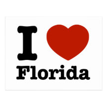 I Liebe Florida Postkarte