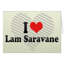I Liebe-Flucht Saravane Grußkarten