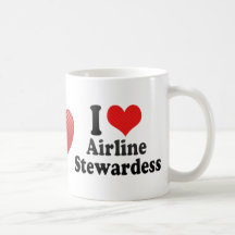 I Liebe-FluglinieStewardess Kaffee Tassen