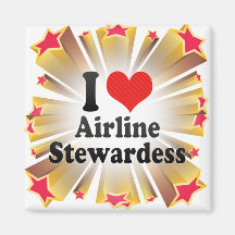 I Liebe-FluglinieStewardess Magnete