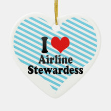 I Liebe-FluglinieStewardess Weihnachtsbaum Ornamente