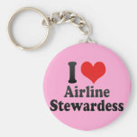 I Liebe-FluglinieStewardess Schlüsselanhänger