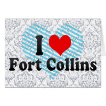 I Liebe Fort Collins, Vereinigte Staaten Karten