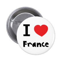 I Liebe Frankreich Anstecknadelbutton