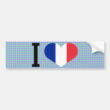 I Liebe Frankreich Auto Aufkleber