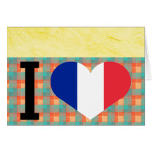 I Liebe Frankreich Karte