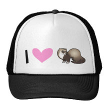 I Liebe-Frettchen Baseballcaps