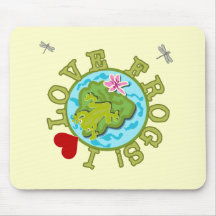 I Liebe-Frosch-T-Shirts und Geschenke Mousepads