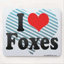 I Liebe-Füchse Mousepads