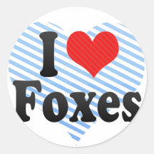 I Liebe-Füchse Sticker