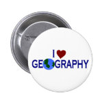 I Liebe-Geografie Anstecknadelbutton