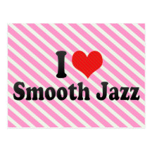 I Liebe-glatter Jazz Postkarte