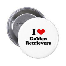 I Liebe-goldene Retriever Buttons