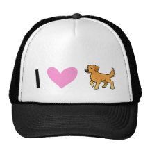I Liebe-goldene Retriever Retrocap