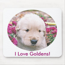 I Liebe Goldens! Mauspad