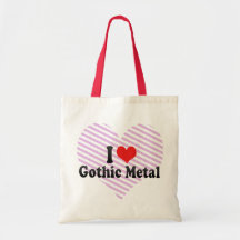 I Liebe-gotisches Metall Tragetasche