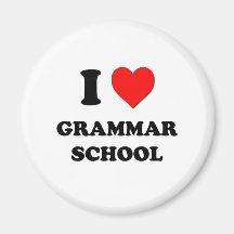 I Liebe-Grammatik-Schule Magnete