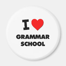I Liebe-Grammatik-Schule Magnets