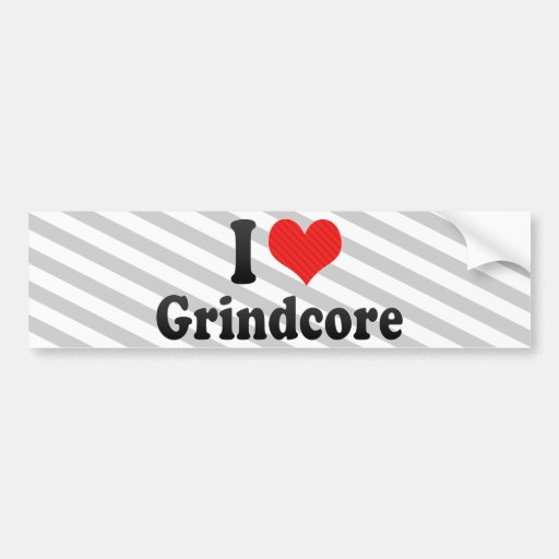 I Liebe Grindcore Auto Aufkleber