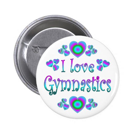 I Liebe-Gymnastik Anstecknadelbutton