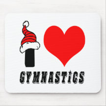 I Liebe-Gymnastik-Entwurf Mousepad