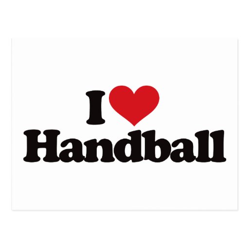 I Liebe-Handball Postkarte
