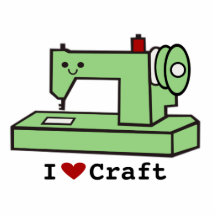 I Liebe-Handwerk Kawaii Nähmaschine Acrylausschnitte