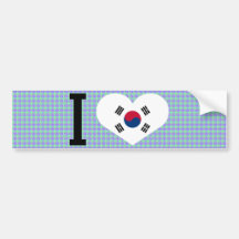I Liebe Hanguk Auto Sticker