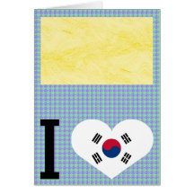 I Liebe Hanguk Grußkarte
