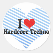 I Liebe-hardcore Techno Sticker
