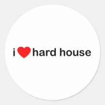 I Liebe-hartes Haus Sticker