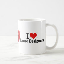 I Liebe-Haus-Designer Kaffee Tasse