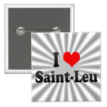 I Liebe Heilig-Leu, Frankreich Anstecknadelbutton