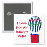 I Liebe-Heißluft-Ballon-Fahrten Buttons