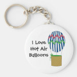I Liebe-Heißluft-Ballone Schlüsselband