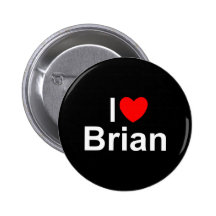 I Liebe (Herz) Brian Anstecknadelbutton