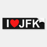 I Liebe (Herz) JFK Auto Sticker