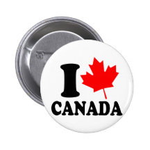 I Liebe-Herz Kanada Buttons