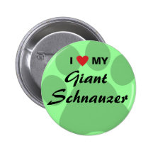 I Liebe (Herz) mein riesiger Schnauzer Anstecknadel