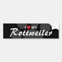I Liebe (Herz) meine Rottweiler (Rottie) Zucht Autoaufkleber