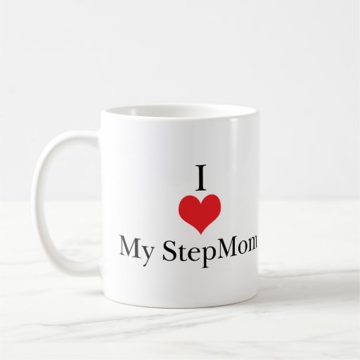 I Liebe (Herz) meine Stiefmutter Tasse