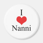 I Liebe (Herz) Nanni Magnete
