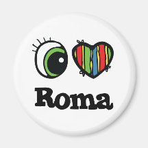 I Liebe (Herz) Rom Kühlschrankmagnet