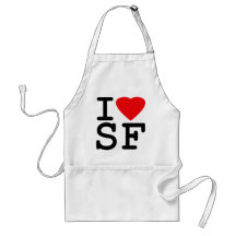 I Liebe-Herz San Francisco Schürzen