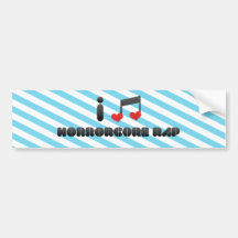 I Liebe Horrorcore Rap Autosticker