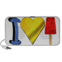 I Liebe Icepops Gekritzel Tragbare Speaker