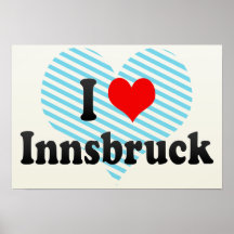 I Liebe Innsbruck, Österreich Plakatdrucke